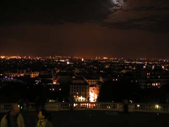 Paris bei Nacht von Sacre Coure